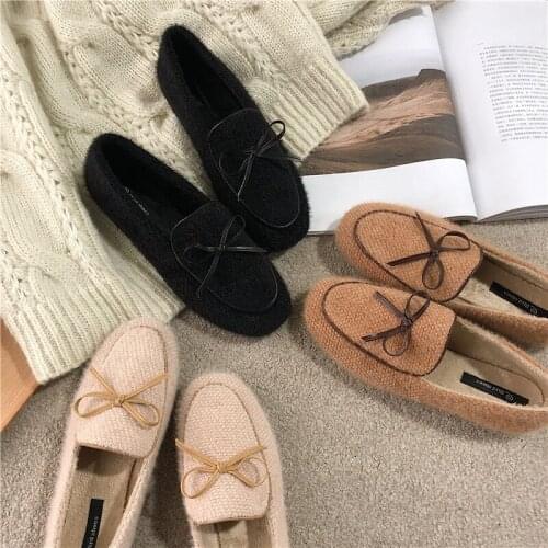 Lazy shoes Pedal Casual Shallow Mouth Womens Shoes Warm Shoes Women Fashion Peas Shoes Female Warm zapatos mujer U16-02