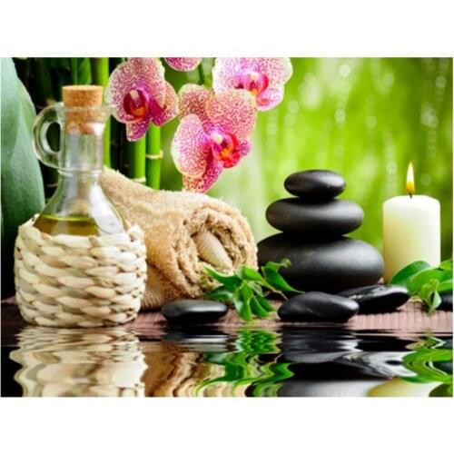 Orchid diamond painting religion rhinestone embroidery picture candle mosaic sticker decor diamond tapestry posters wall paper