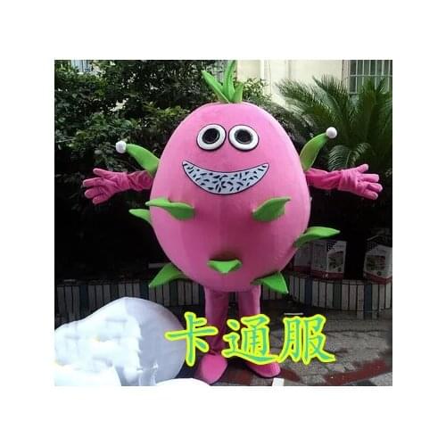 Hot new dragon fruit mascot costume suit free size Pitaya mascot costume suit Fancy Dress Cartoon Character Party Outfit