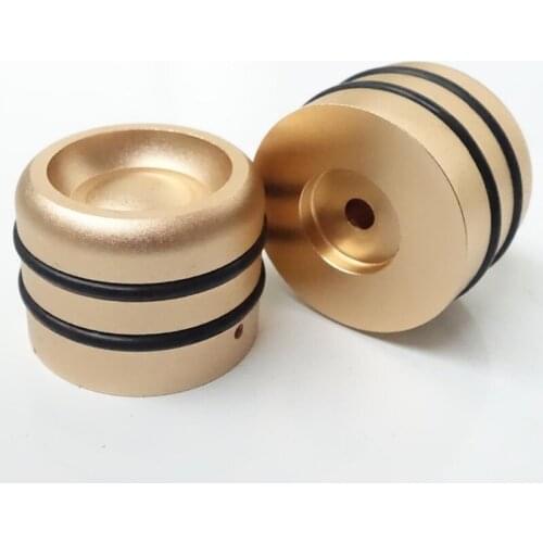 Diameter 44 and Height 33mm Knobs All Aluminum Power Amplifier Chassis Knobs Luxury Gold Potentiometer Knobs