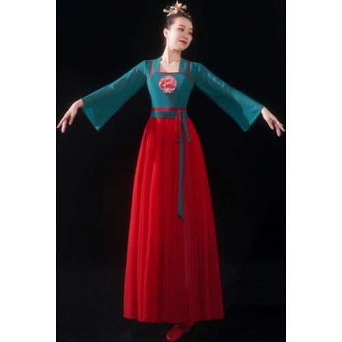 Hanfu Ancient Costumes Hanfu Dress Chinese Folk Dance Clothes Classical Performance Clothing Traditional Dance Costume TA2586