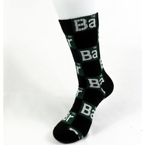 Toxicologist Professor of Chemistry Heisenberg Logos Casual Cotton Socks