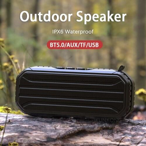 Outdoor Portable Bluetooth Speaker High Power Wireless Column Sound Bar Subwoofer Music Center BoomBox 3D Stereo