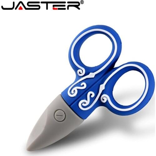 JASTER daily necessities type 64GB USB flash drive USB2.0 4GB 8GB 16GB 64GB 128GB exquisite mini scissors U disk fashion
