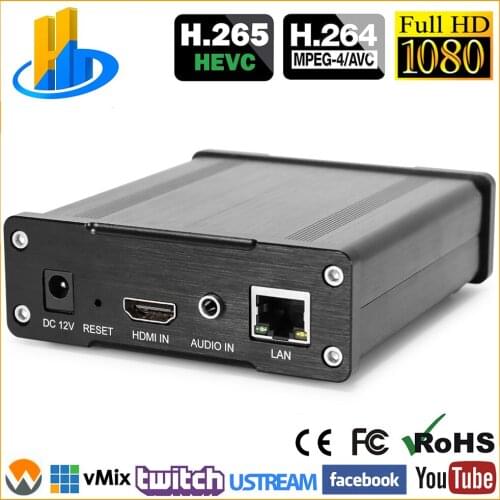 HEVC H.265 H.264 HDMI to IP Video Encoder Live Streaming Broadcast SRT NDI RTSP RTMP HLS Streamer for IPTV Live etc