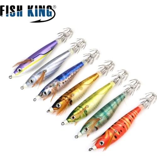 1PC Fishing Lure Squid hook Artificial Shrimp Bait Jigs noctilucent Pesca Tackle jig heads for fishing gear wholesale