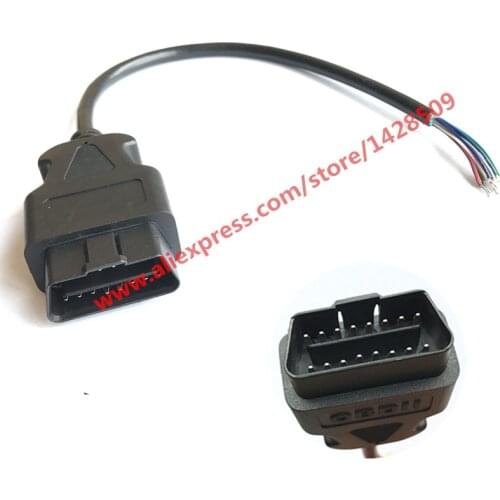 16 Pin OBD2 OBD-II J1962M Male Auto Car Accessories Diagnostic Extension Cable Wiring Harness Connector