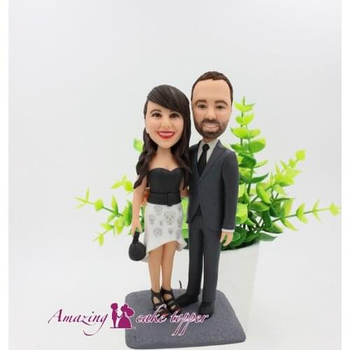 2019 AMAZING CAKE TOPPER Toys Fashionable woman And Groom Gifts Ideas Customized Figurine Valentines Day