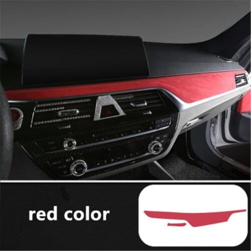 4pcs/lot Alcantara leather Car dashboard instrument panel protection decoration cover for 2017-2019 BMW 525 530 540 G30