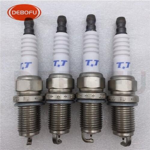 4pcs/lot PK20TT 4504 Platinum Dual Iridium Spark Plug for Audi Chevy Mitsubishi BMW Jeep PK20TT-4504