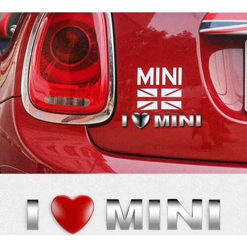 AMBERMILE 3D Metal Car Stickers Rear Trunk Tail Emblem for Mini Cooper S R55 R56 R57 R58 R59 R60 R61 F54 F55 F56 F60 Accessories
