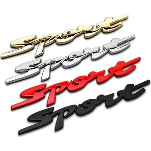 Car Sticker Emblem Badge Sport Metal 4 Colors Tuning Auto Motorcycle Car Styling Accessories