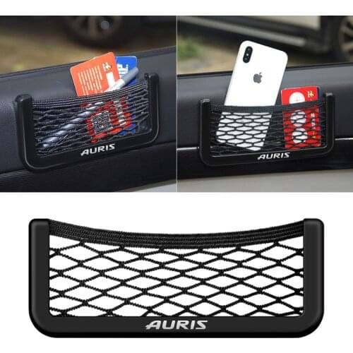 Car Net Bag Phone Holder Storage Pocket Organizer For TOYOTA AURIS Auto Accessories interior Styling
