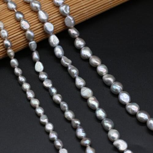 Natural Freshwater Pearl Beads Irregural Vertical Hole Big Loose Pearl Beads for Jewelry Necklace Accessories Making 5-10mm