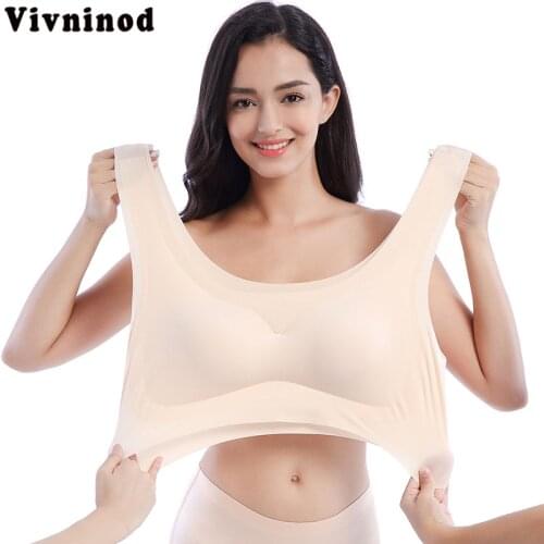Seamless Underwear Plus Size Fat MM200kg Tube Top to Increase Lingerie Shockproof Running Sports Sleeping Beauty Back Vest Bras