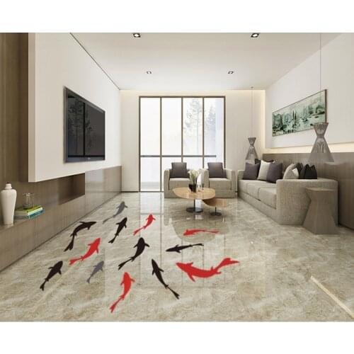 Fish Wall Sticker Baby Room DIY Decorative Bathroom Kitchen Floor Tile Waterproof PVC Living Room Art Mural Removable Wallpaper