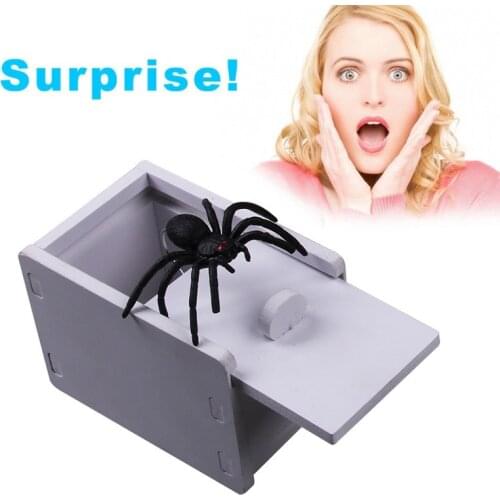 Halloween Tricky Scary Toys Scary Spider Box Spoof Small Bug Box HorrorJoke Fun Scare Prank Gag Gifts Kids Adult Toy Tricky Toy