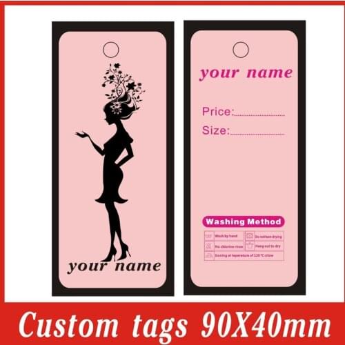 Custom clothes tags 500pcs/lot ,300gsm Paper design by ourself ,also can free design and shipping S1