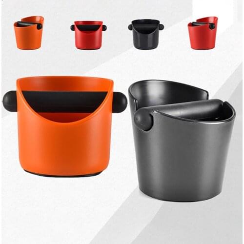 Espresso Knock Box Shock-Absorbent Durable 2 Styles Coffee Knock Box Storage Bin with Removable Knock Bar and Non-Slip Base