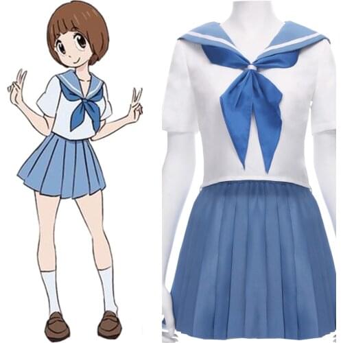 KILL la KILL Mako Mankanshoku Cosplay Costume Japanese School Sailor Uniform Skirt Outfit Halloween Carnival Costumes