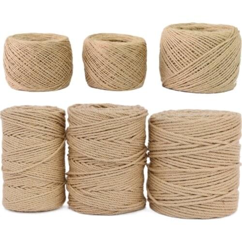 Lace String DIY Mand Ambachtelijke Handgemaakte Decoratie Natuurlijke Jute Stof Touw Roll Touw Gedraaide Draad