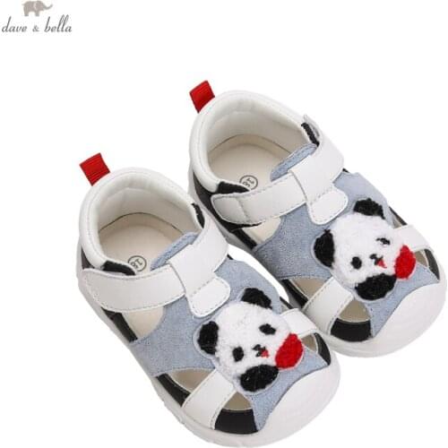 DBY18243 Dave Bella summer fashion baby unisex cartoon patchwork sandals new born infant shoes boys girlsshoes