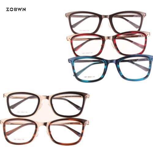 New top sale wholesale women glasses acetate stainess steel girl spectacles vintage oculos de grau feminino eyeglasses gafas