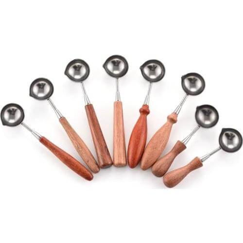 Wax Spoon Sealing Wax spoon for Seal Stamp Beads vintage craft Envelope Wedding Wax sealSealing Wax stamp Wooden Handle spoon