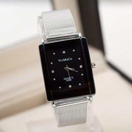 Fashion Women Watchesrectangle Watch Mesh Belt Quartz Ladies Watches Relojes Mujer 2020 Relogio Feminino