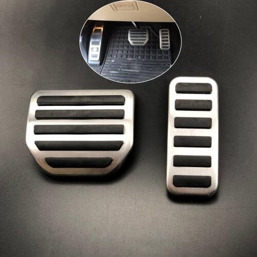 No Drill Antiskid Pad Accelerator Gas Fuel Brake Foot Rest Pedal Fit For Range Rove Sport Discovery 3 4 LR3/LR4 2005-2013