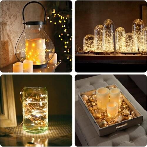 Christmas Decoration Lights Europe and America LED Copper Wire Lights New year Birthday Party Decor Wire Lights Home Decoration