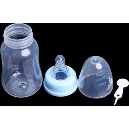 120ml Baby Newborn Nursing Nipple Bottle Silicone Pacifier Milk Water Feeding D5QA