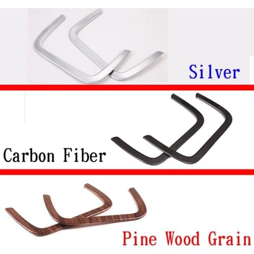 Carbon Fiber Style Car Rear Trunk Seat Net Decoration Frame Trim For BMW X3 G01 2018-2020 Car Accessories 2pcs