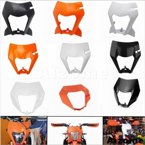 Universal Headlight Cover Replace Front Lamp Mask Enduro Running Light Shell for EXC XCF XCW TPI SMR SMRC Six DAYS FE TE FC TC