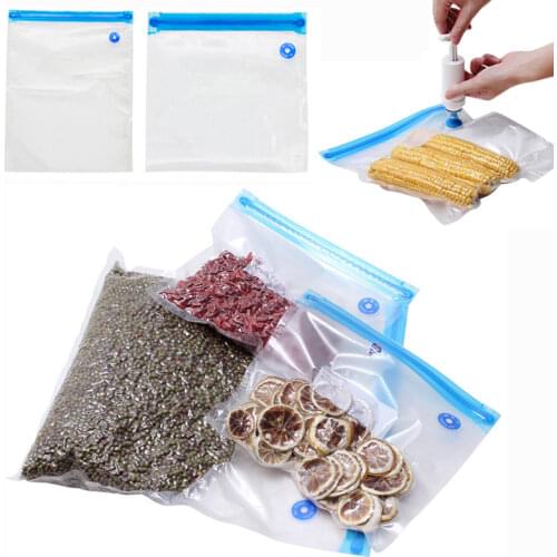 Home Convenient Food Vacuum Compression Bag Air Valve Vacuum Bag Texture Vacuum Bag Food Preservation Bag Kitchen Storage Bag