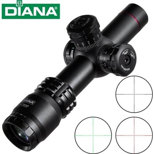 2-7X20 external adjustment with light fast target capture hunting rifle military point optical sight mobile size pocket sight