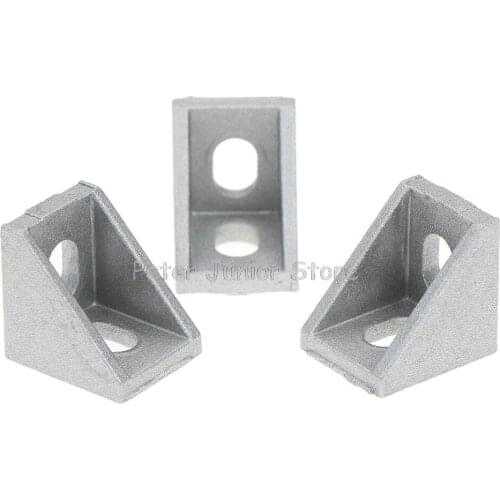20Pcs 2020 Corner Fitting Angle Aluminum 20 X 20 L Connector Bracket Fastener