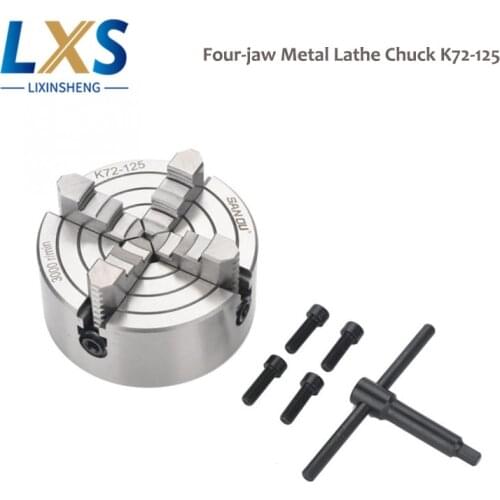 4 Jaw Chuck 125mm Self Centering Four-Jaw Independent Metal Lathe Chuck