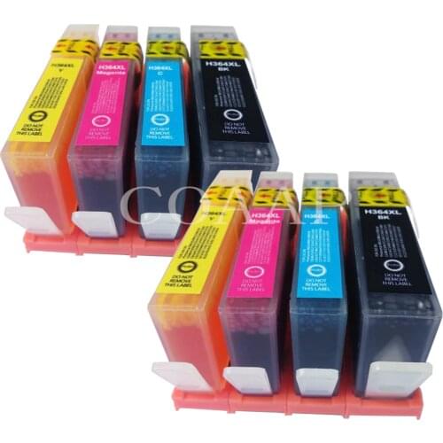 8x Compatible ink cartridge for hp Photosmart 5510 B109a B8550 B109c C5380 B109d 7510 6510 All-In-One inkjet Printer with chip