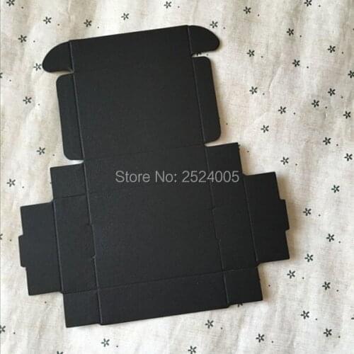Free shipping 8x6x2.2 cm black cardboard box/Handmade soap packing box/Storage case/black paper boxes/gift cases