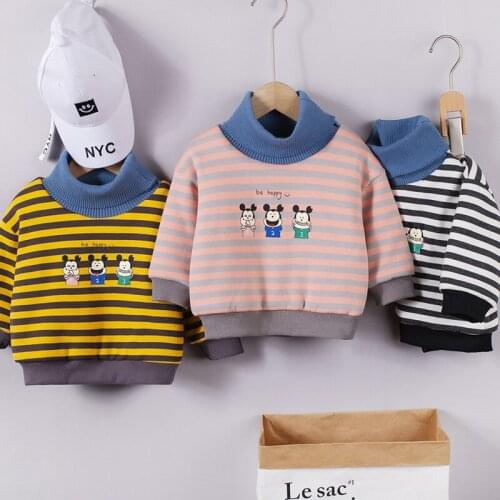 Baby Hoodies Kids Boys Girls clothes Christmas velvet warm Sweatshirt Pullover Tops Fall Winter clothes coat conjunto infantil