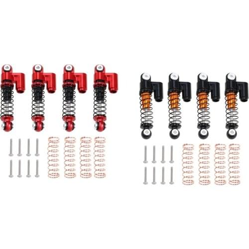For Axial SCX24 90081 1/24 RC Crawler Car Metal Adjustable Shock Absorbers Damper Set Upgrade Parts Accessories