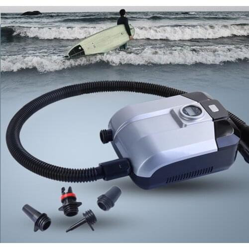 Electric Air Pump 12V Quick Air Inflator Deflator with Digital Display For Paddle Board Boat Swimming Pool Water Sports Tool