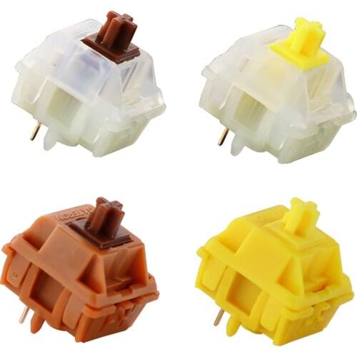 GATERON CAP switches CAP milky yellow golden brown switch factory lubrication for mechanical keyboard switches 5pin