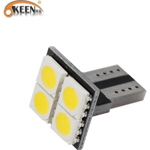 OKEEN 2019 New Car No Error T10 LED 194 168 W5W Canbus 4 SMD 5050 LED Car Interior Light Bulbs Warm White Parking Width Lamps