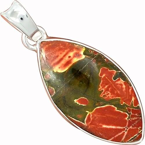 Lovegem Genuine Cherry Creek PENDANT 925 Sterling Silver, 43.6 mm, AP3561