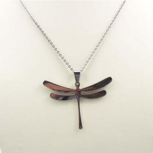 Dragonfly Pendant 316L Stainless Steel Fashion necklaces & pendants 60cm Long Chain necklaces