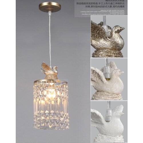 Modern 1 pcs porch crystal pendant light crystal veranda light fashion modern living room lamps bedroom Home lights & lighting