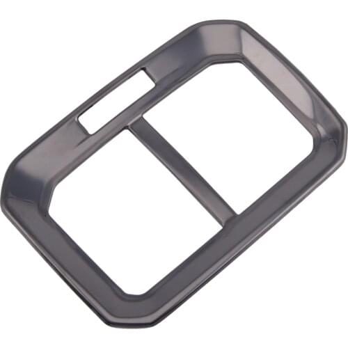 Titanium Black Inner Rear Armrest Box Air Vent Outlet Trim Cover Frame Fit For VW Tiguan MK2 2016 2017 2018