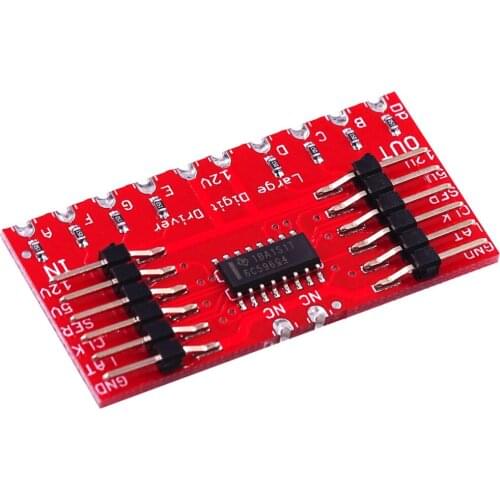 DC 5V TPIC6C596 Large Digit Driver Drive 6.5" 7-Segment LED Display Module for Andrino Diy Kit Electronic PCB Board Module